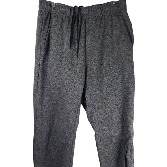 Nike Men's Heather Grey Dri-Fit Standard Fit Therma Tapered Training Pant Size L